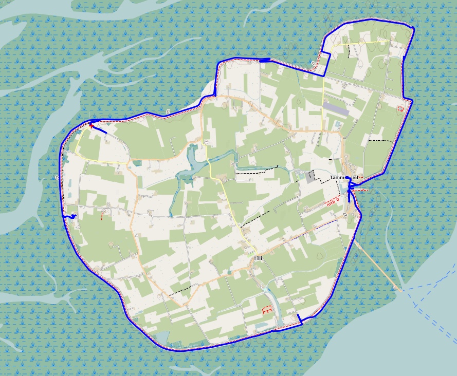 Rund um Pellworm (mit kleinen Abstechern) - Kartenmaterial (c) OpenStreetMap-Mitwirkende