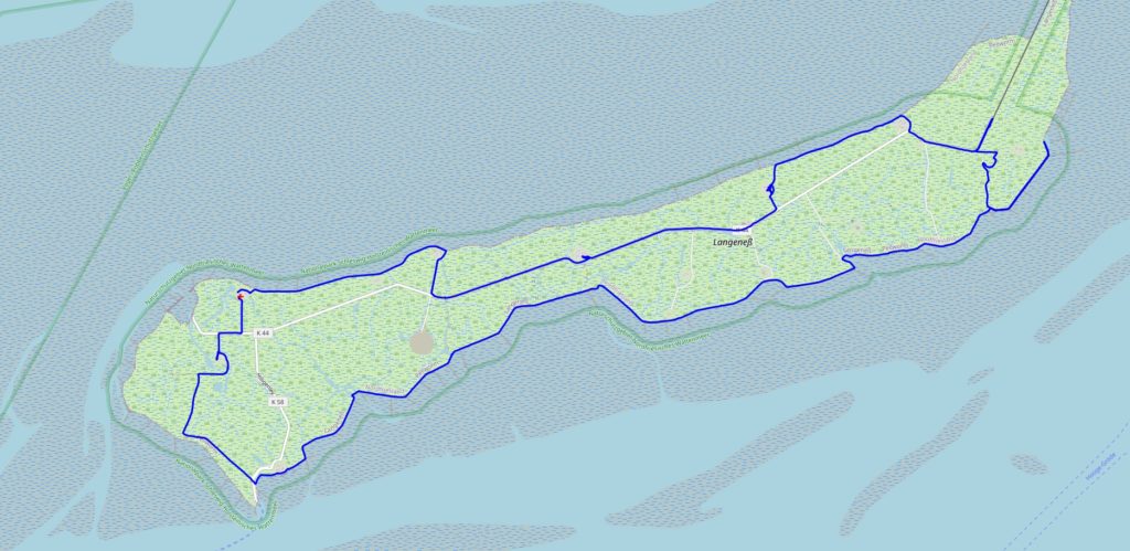 Rund um Langeneß - Kartenmaterial (c) OpenStreetMap-Mitwirkende