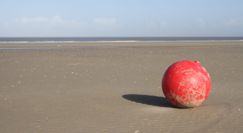 Am Strand von Borkum