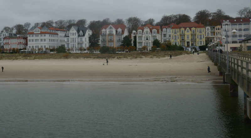 Blick von der Seebrücke auf Bansin