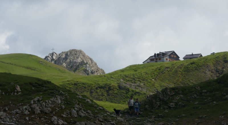 Blick auf Malatschkopf und Kaiserjochhaus