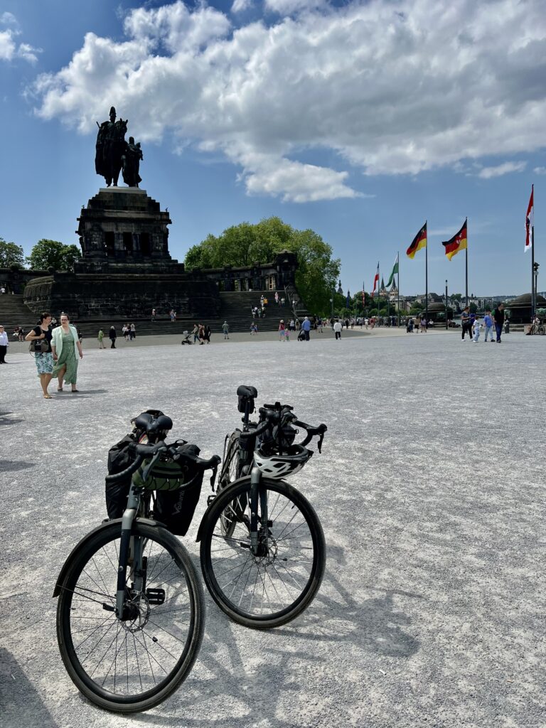 Das Ziel ist erreicht: das Deutsche Eck in Koblenz