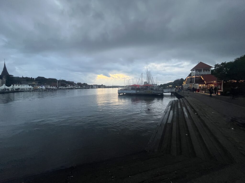 Flensburger Hafen am Abend