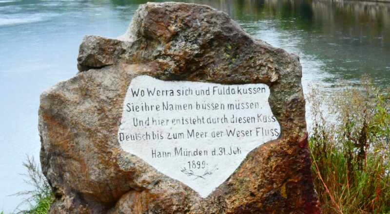 Der Weserstein in Hann. Münden